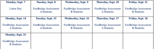 Schedule 